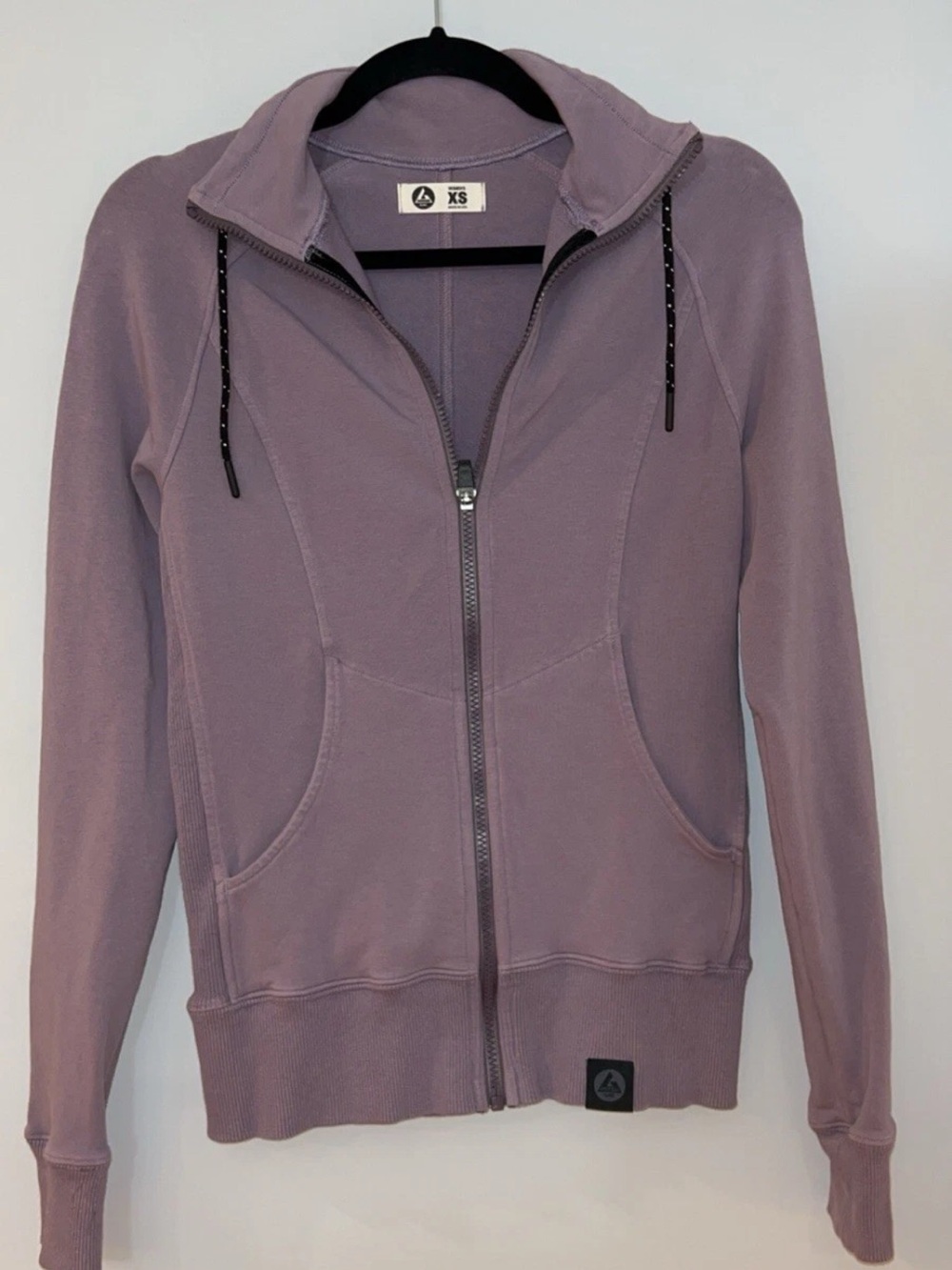 American Giant Lavender Mauve Full-Zip Hoodie